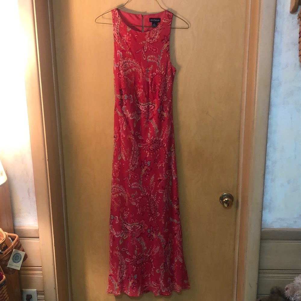 Silk Paisley Print Ann Taylor Dress Size 4